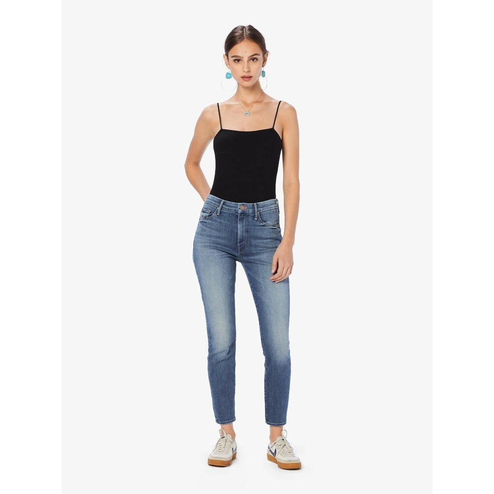 NWT Mother High Waisted Looker Ankle Skinny Jeans Hop‎ On Hop Off $228